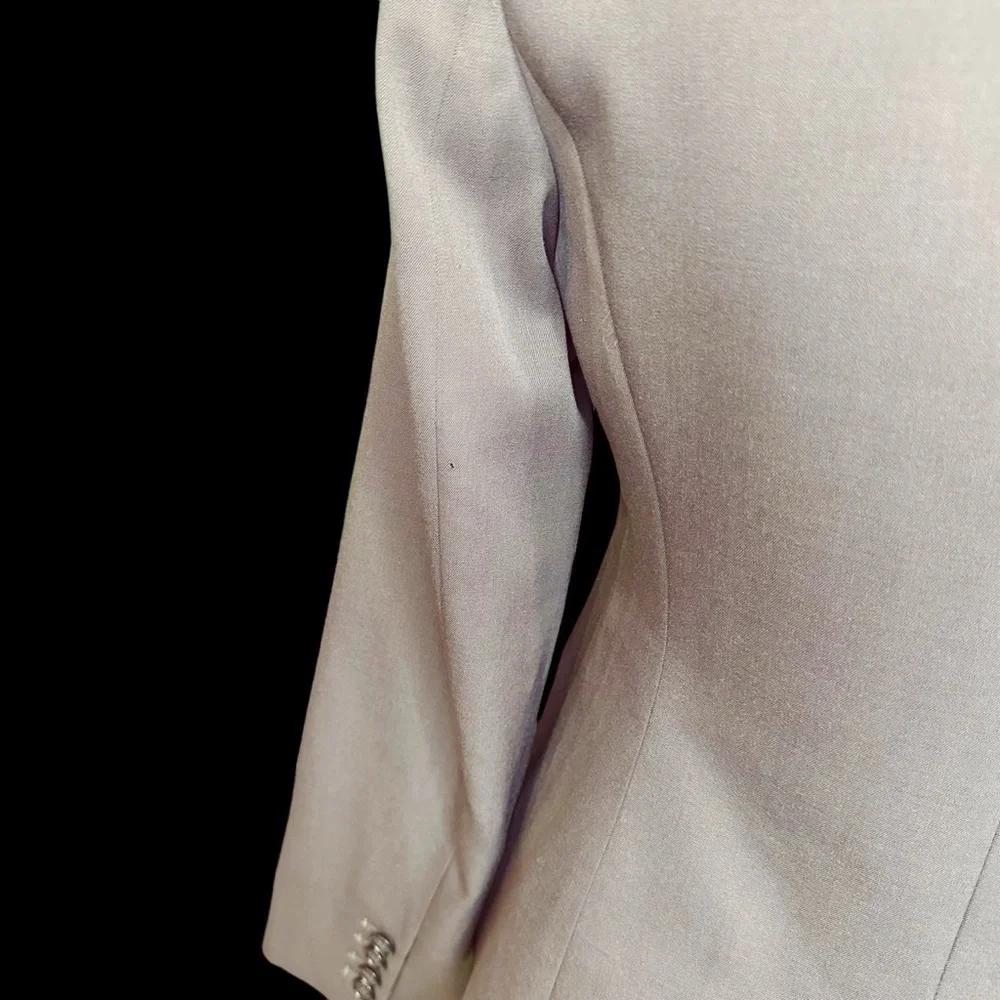 J. Crew 100% Wool Olive Green / Taupe Single Button Blazer Size 4 RN77388